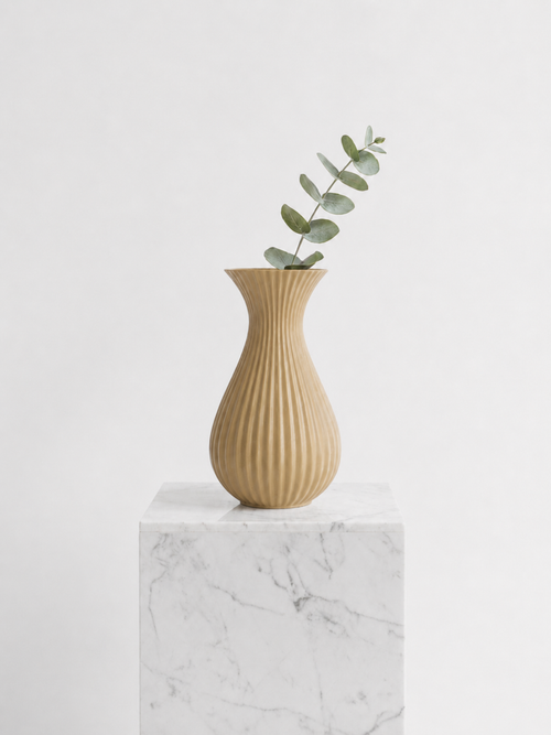 3D-Gedruckte Design-Vase „Aurelia“ – Elegante Amphoren-Form