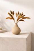 3D-Gedruckte Design-Vase „Sable“ – Organische Form & Edle Textur