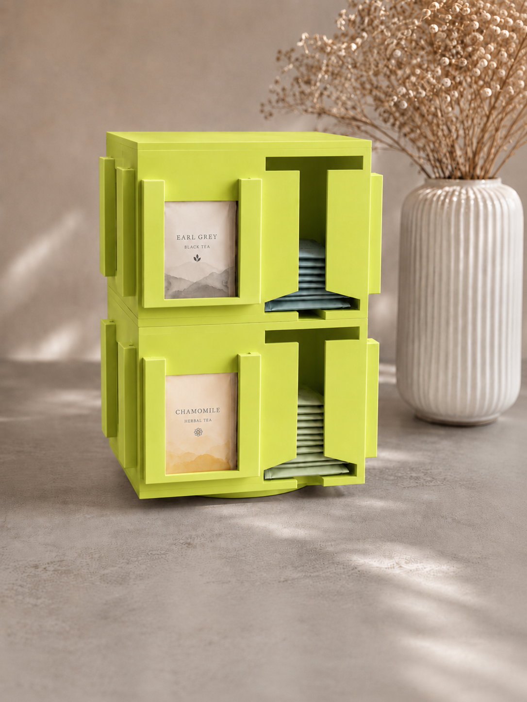 Tee-Tower, Teespender, Teeorganizer