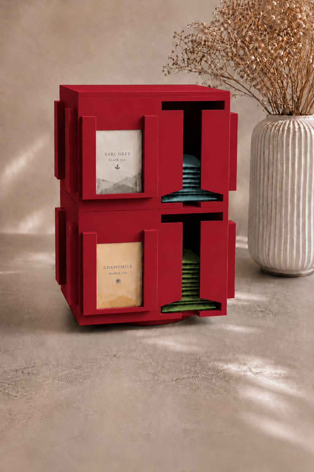 Tee-Tower, Teespender, Teeorganizer