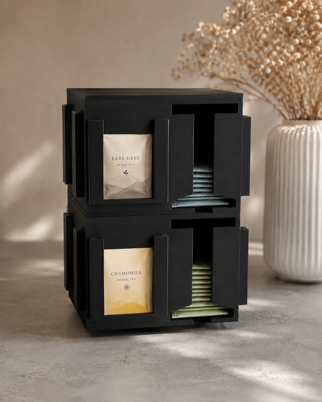 Tee-Tower, Teespender, Teeorganizer