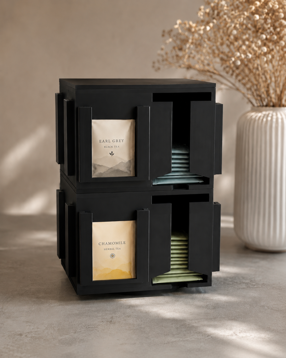 Tee-Tower, Teespender, Teeorganizer
