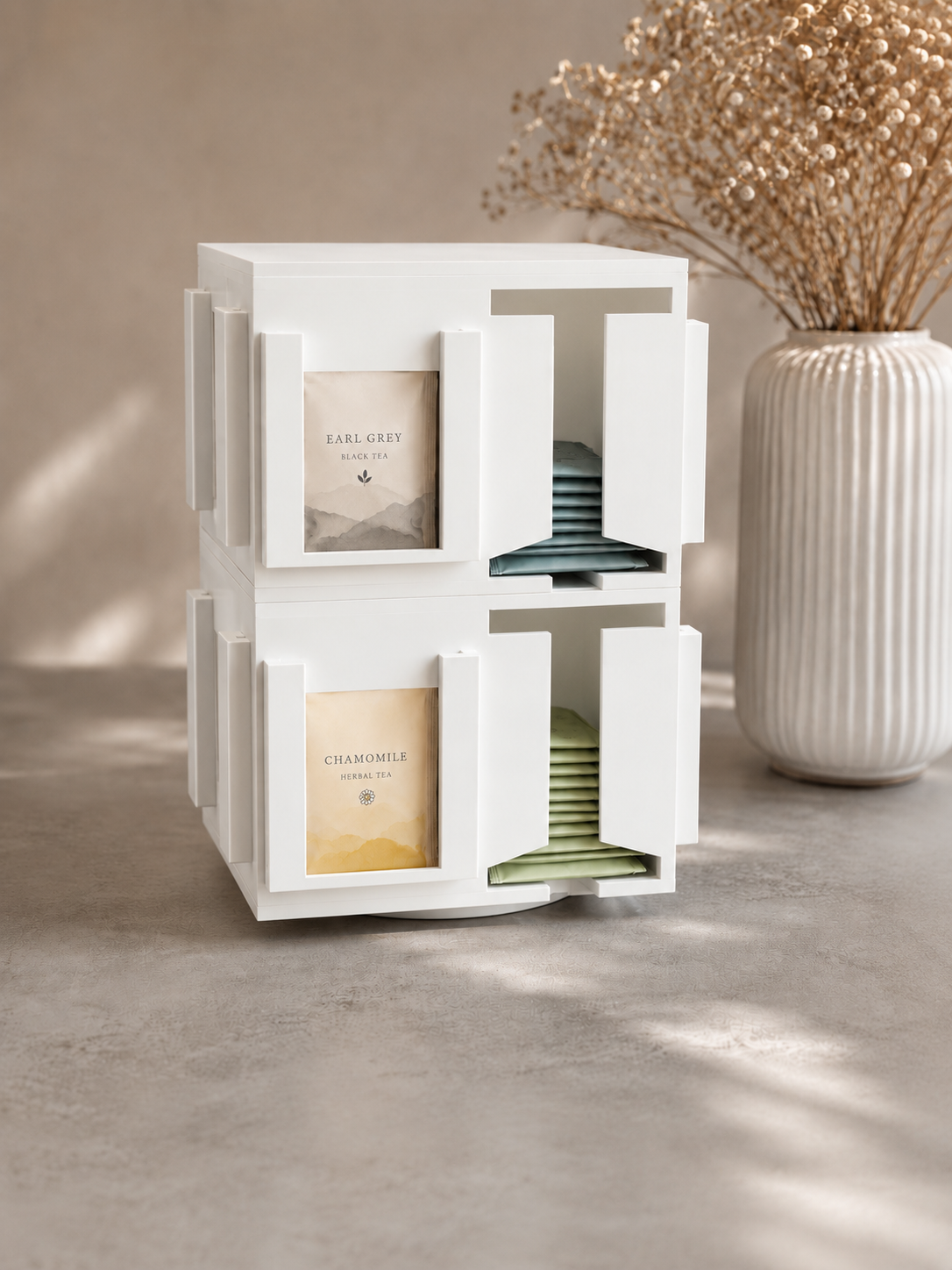 Tee-Tower, Teespender, Teeorganizer