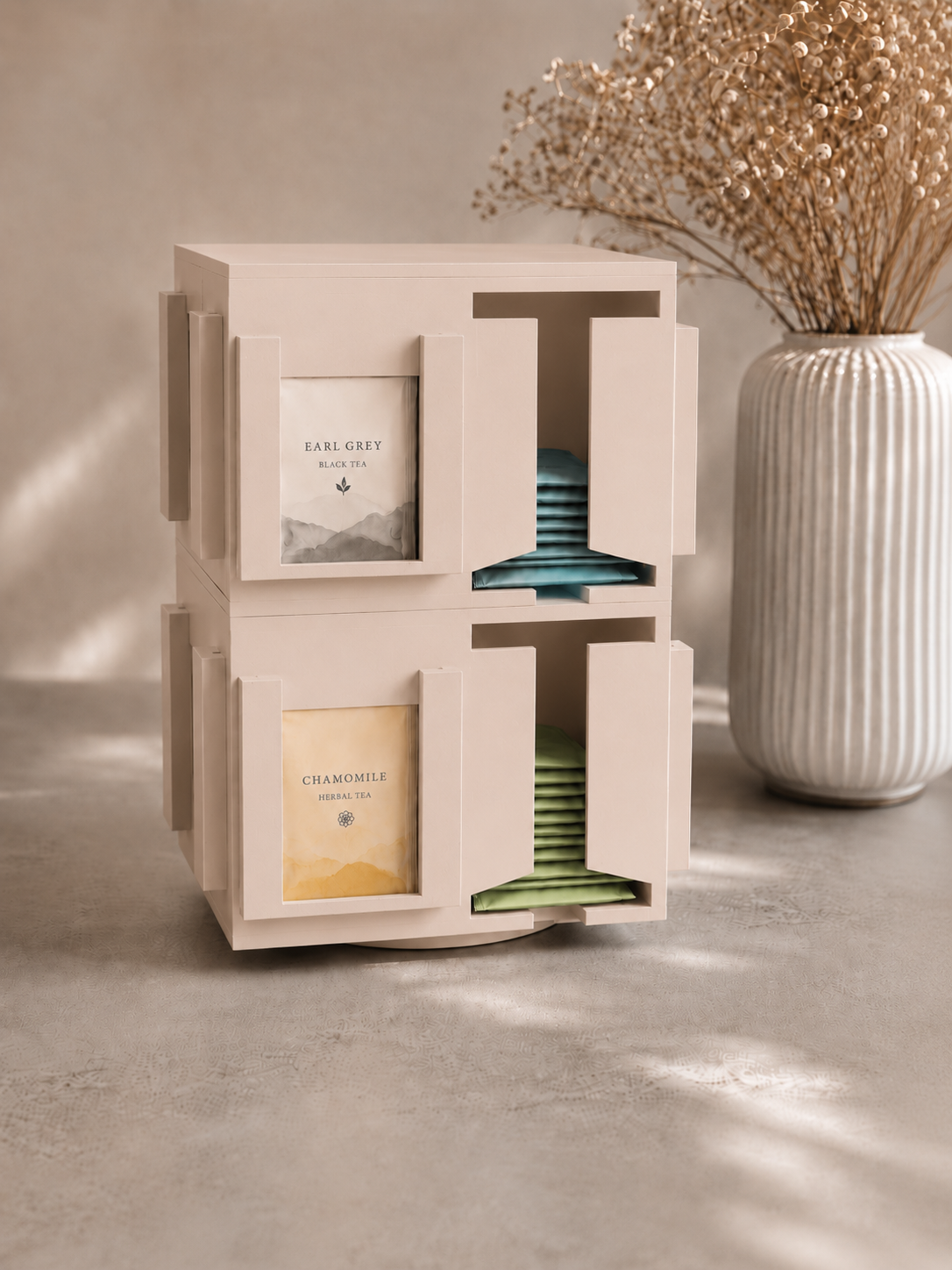Tee-Tower, Teespender, Teeorganizer