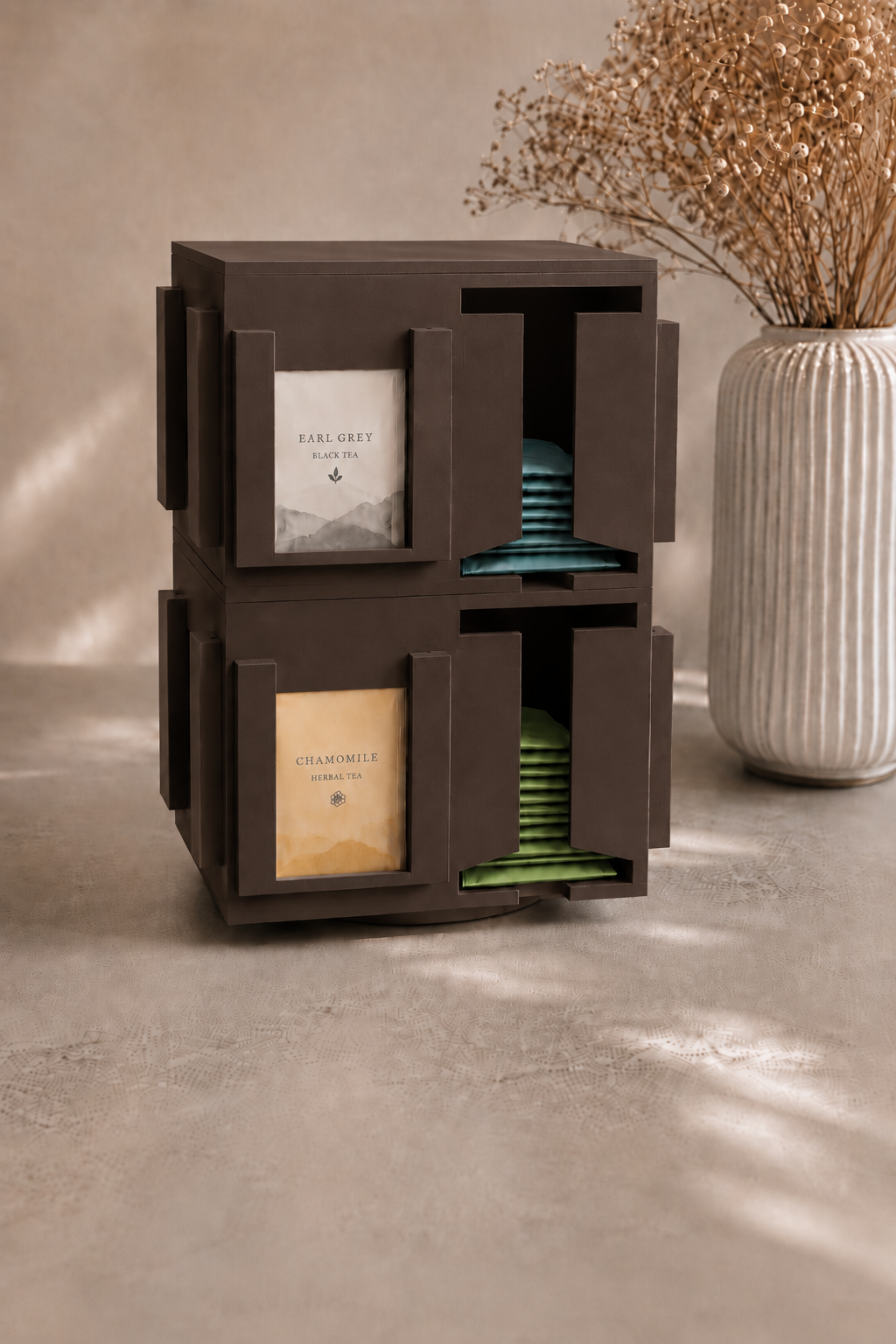 Tee-Tower, Teespender, Teeorganizer