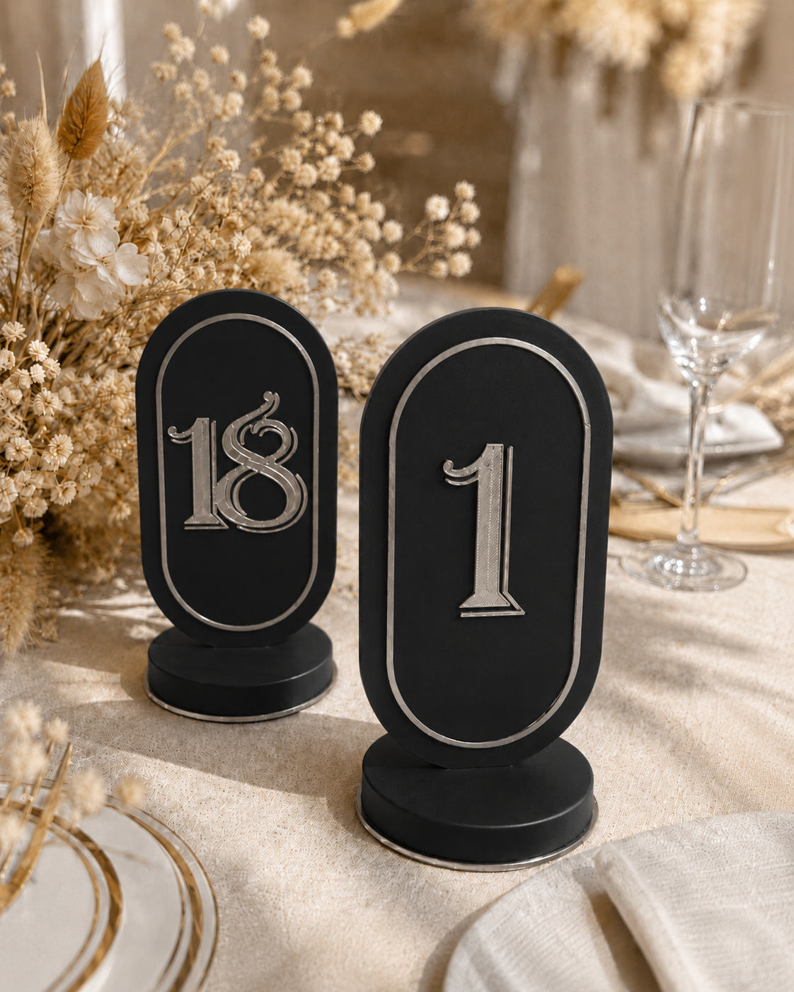 Tischschilder, Hochzeitsschilder, Tischdekoration, Platzkarten