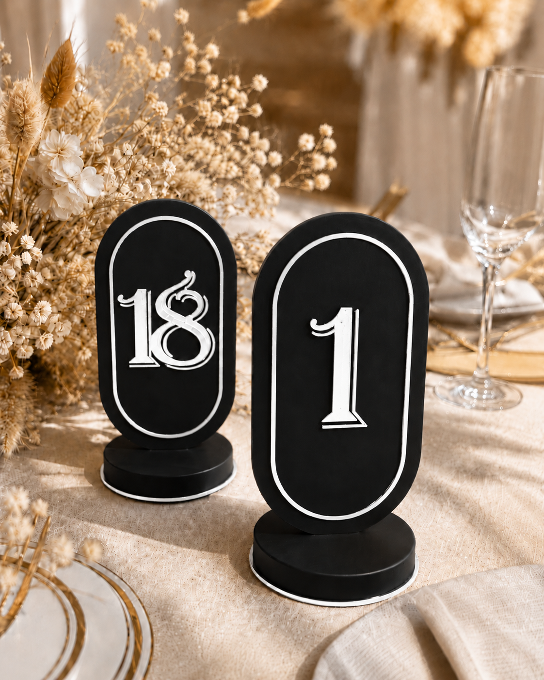 Tischschilder, Hochzeitsschilder, Tischdekoration, Platzkarten