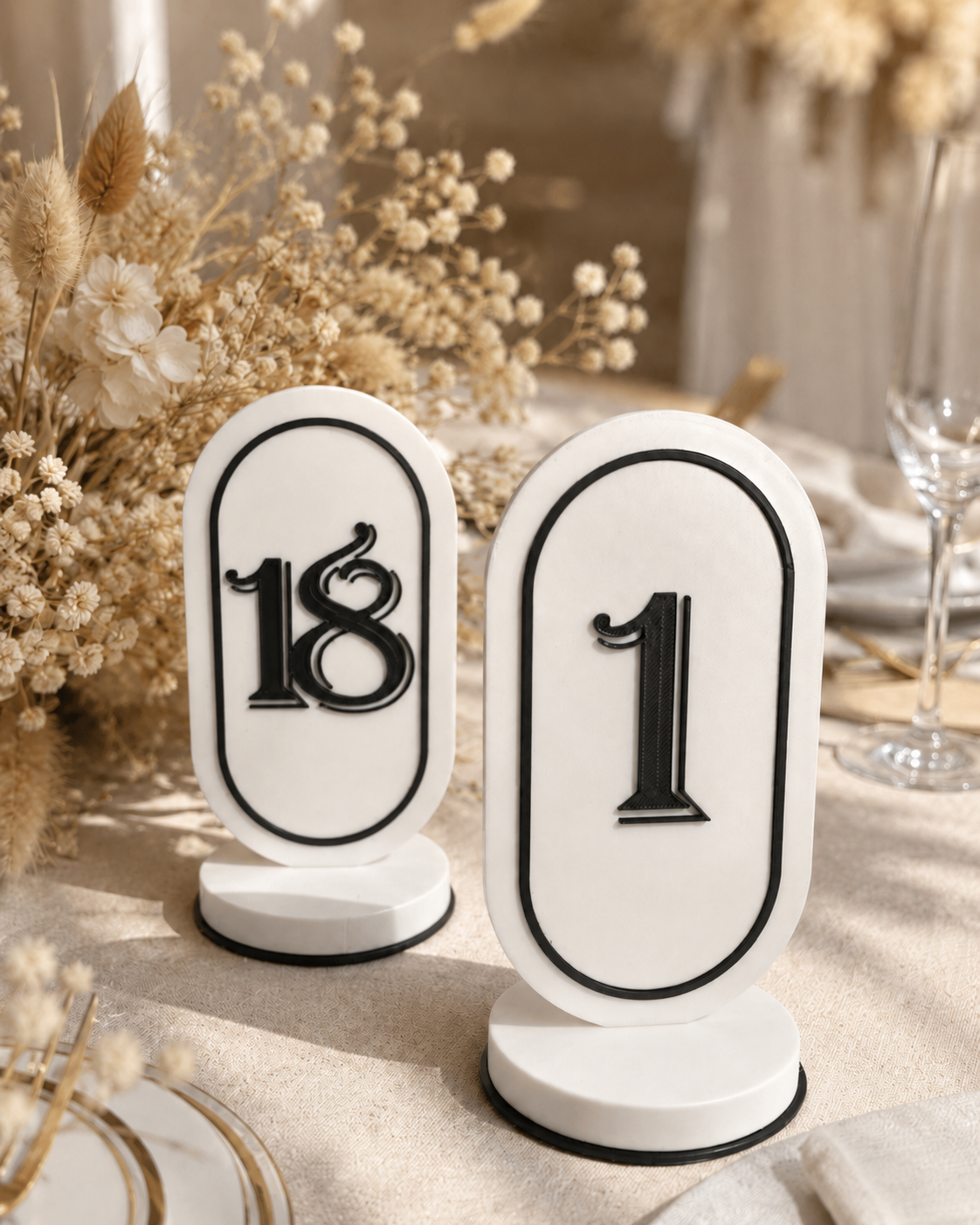 Tischschilder, Hochzeitsschilder, Tischdekoration, Platzkarten