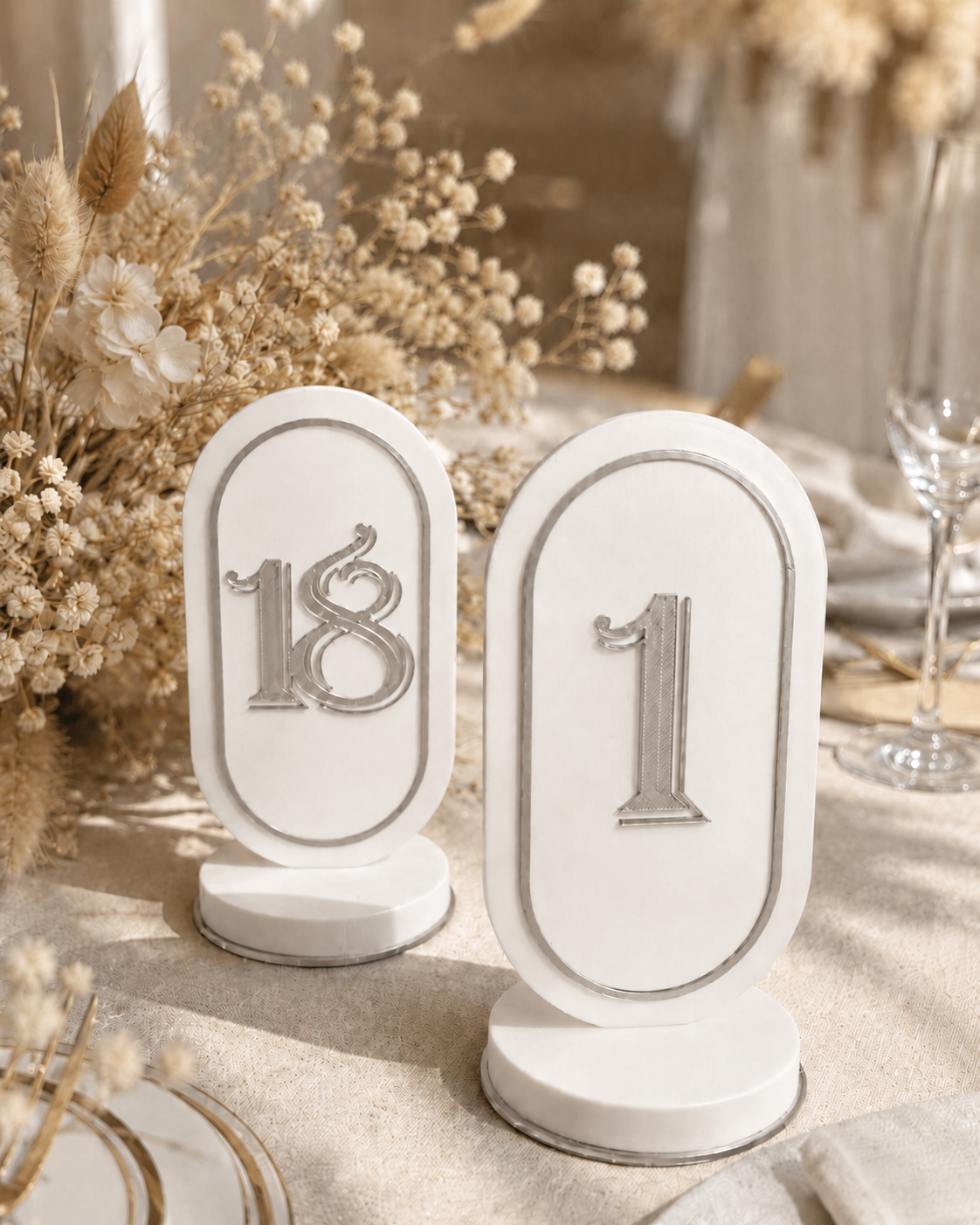 Tischschilder, Hochzeitsschilder, Tischdekoration, Platzkarten